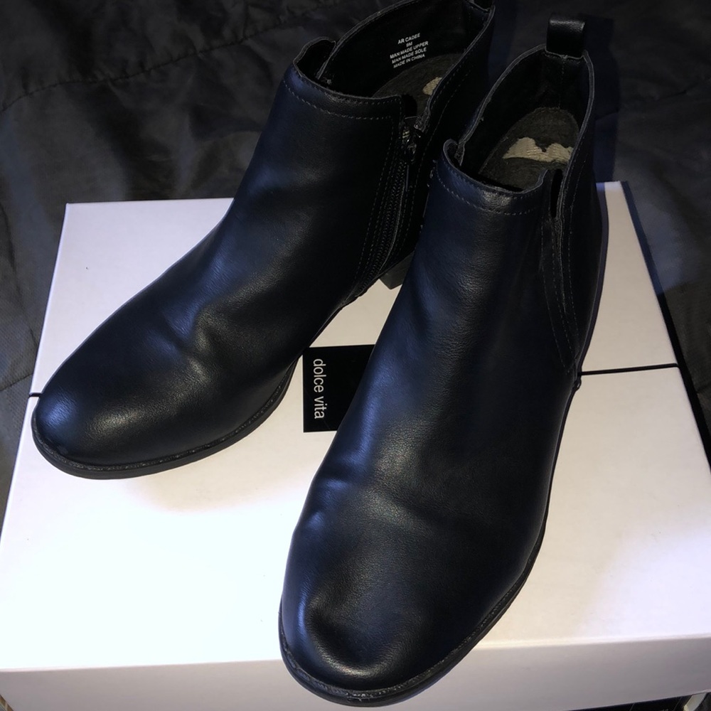 Black ankle booties